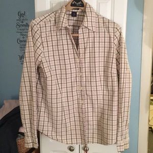 Gap xl stretch long sleeved shirt. Multi strip